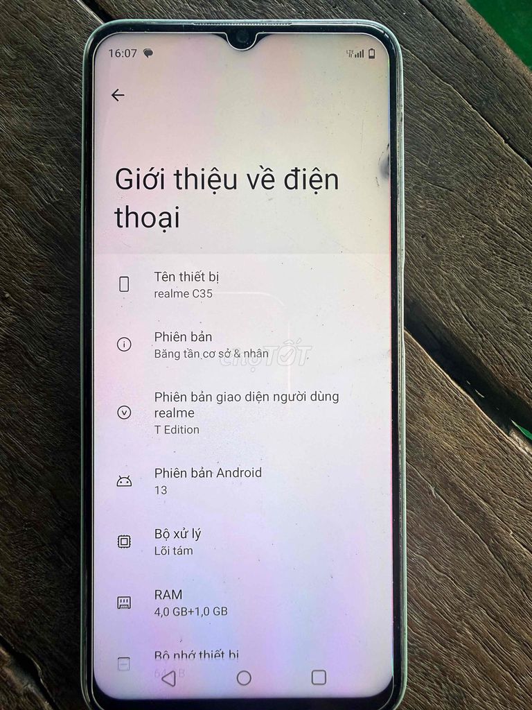 Realme C35 64GB Xanh. Mua bán Điện thoại tại Thành phố Ngã Bảy Hậu Giang được đăng bởi Vinh hình 1