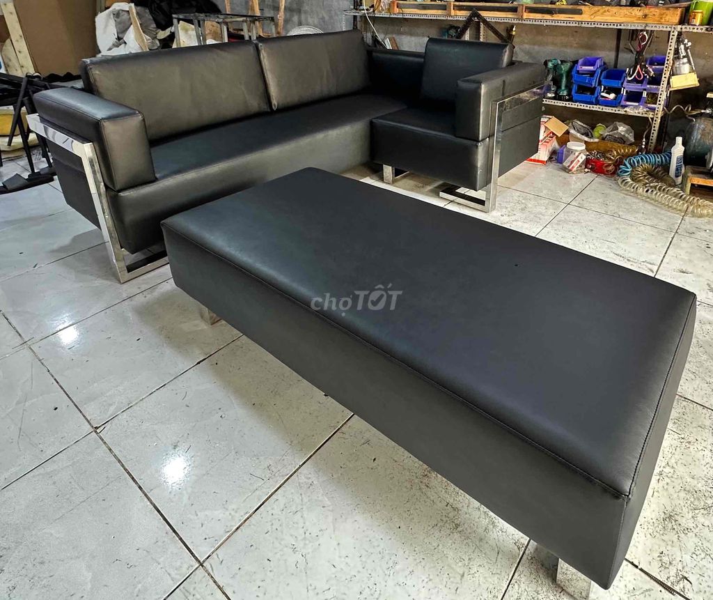 CẦN THANH LÝ BỘ SOFA CHÂN INOX 304