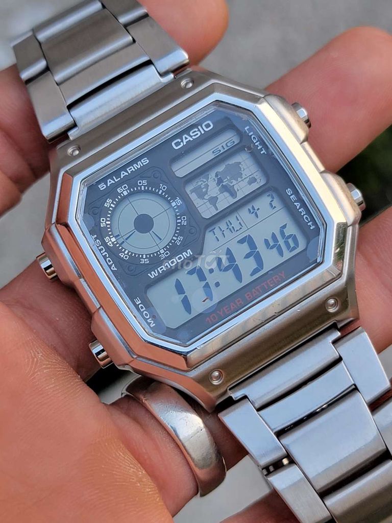 Đồng hồ Casio AE-1200 đã lên vỏ thép dây thép zin. Mua bán Đồng hồ tại Huyện Nhơn Trạch Đồng Nai được đăng bởi hải  hình 1