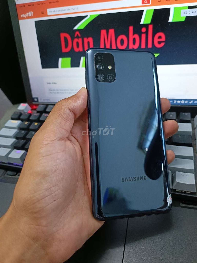 SAMSUNG M51 8GB.128GB PIN 7000 SNAP 730 ZIN ĐẸP. Mua bán Điện thoại tại Quận Bình Thạnh Tp Hồ Chí Minh được đăng bởi Dân Mobile hình 1