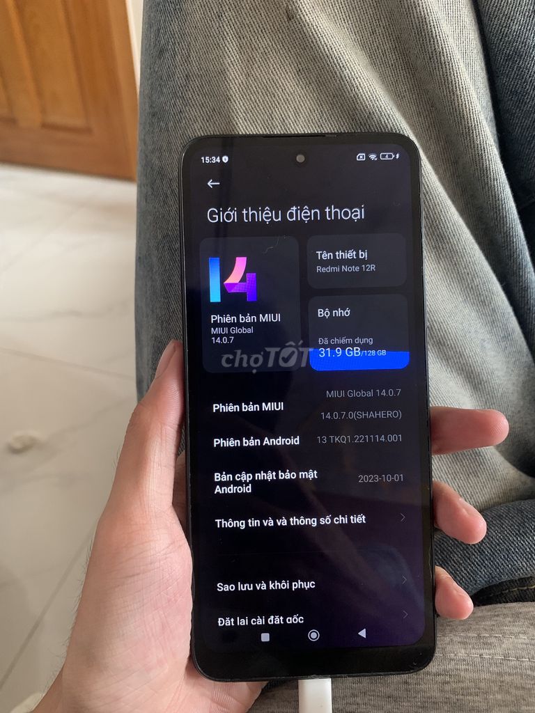 Xiaomi Redmi Note 12R 128GB Đen. Mua bán Điện thoại tại Quận Gò Vấp Tp Hồ Chí Minh được đăng bởi Huynh Khoa hình 1