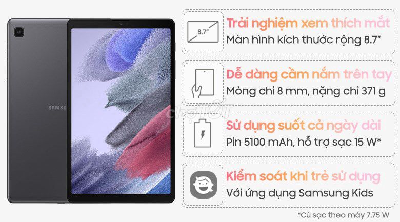 Samsung Galaxy Tab A7 Lite 8.7 inch 3GB/32GB. Mua bán Máy tính bảng tại Quận Ninh Kiều Cần Thơ được đăng bởi Ngọc Thạch Điện Máy hình 1