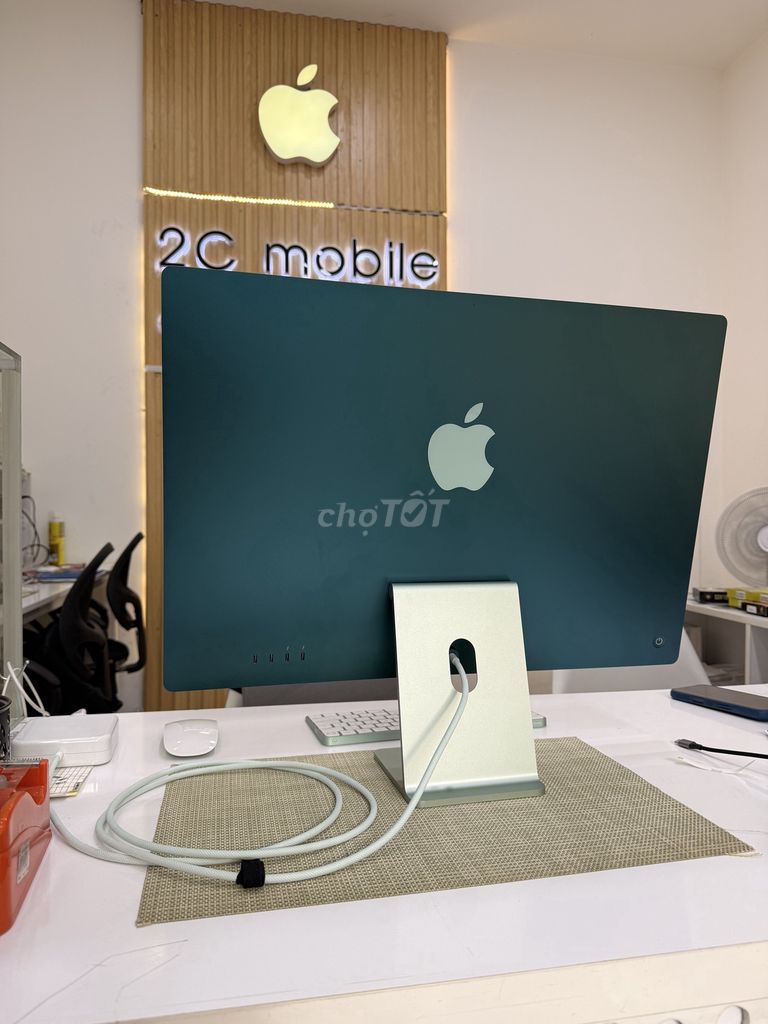 Apple iMac 2021 M1 24 inch 8GB/256GB Xanh. Mua bán Máy tính để bàn tại Quận Thanh Khê Đà Nẵng được đăng bởi 2C MOBILE hình 1