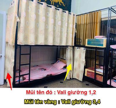 KÝ TÚC XÁ FULL NỘI THẤT TỦ VÀ CÁC CHỖ ĐỂ ĐỒ RIÊNG GIỜ TỰ DO XE FREE