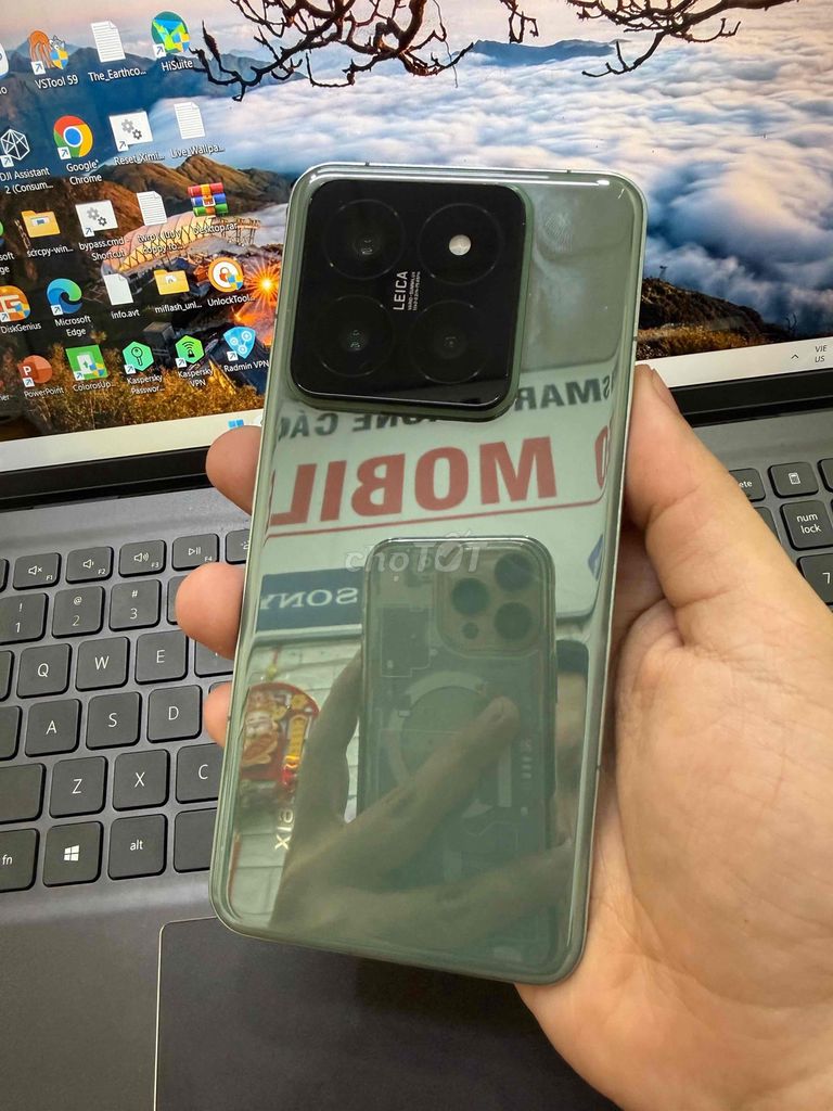 Xiaomi 14 Pro 256GB Xanh BH 3th có trả góp. Mua bán Điện thoại tại Quận Thanh Khê Đà Nẵng được đăng bởi Bèo Mobile Store hình 1