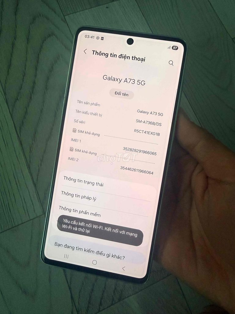 Samsung Galaxy A73 5G 128GB Xanh. Mua bán Điện thoại tại Quận 3 Tp Hồ Chí Minh được đăng bởi giá lái hình 1