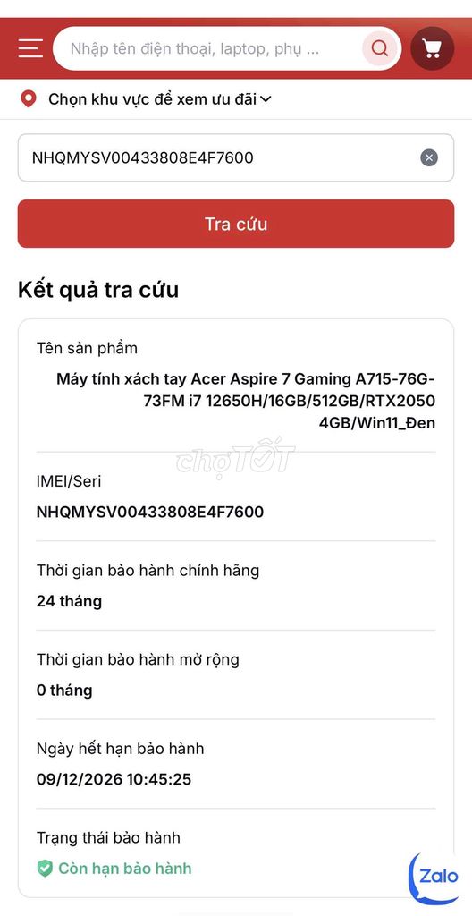 Acer Aspire Core i7 Bảo hành chính hãng 12/2026. Mua bán Laptop tại Quận Hoàng Mai Hà Nội được đăng bởi Hoàng Bách Computer hình 1