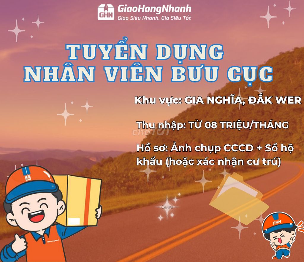 DI LINH - NHÂN VIÊN XỬ LÝ HÀNG TẠI BƯU CỤC