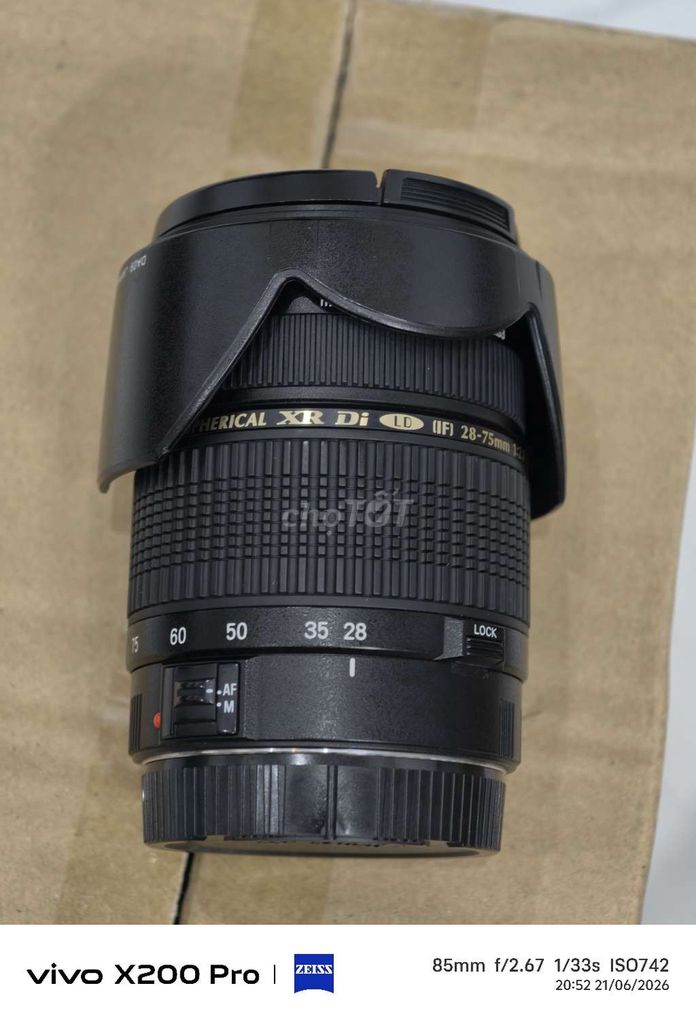 Ống kính Tamron 28-75mm f/2.8 Canon EF Đen. Mua bán Máy ảnh, Máy quay tại Huyện Hải Hà Quảng Ninh được đăng bởi Tiệm Máy Ảnh hình 1