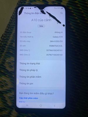 Samsung Galaxy A10 Đã qua sử dụng