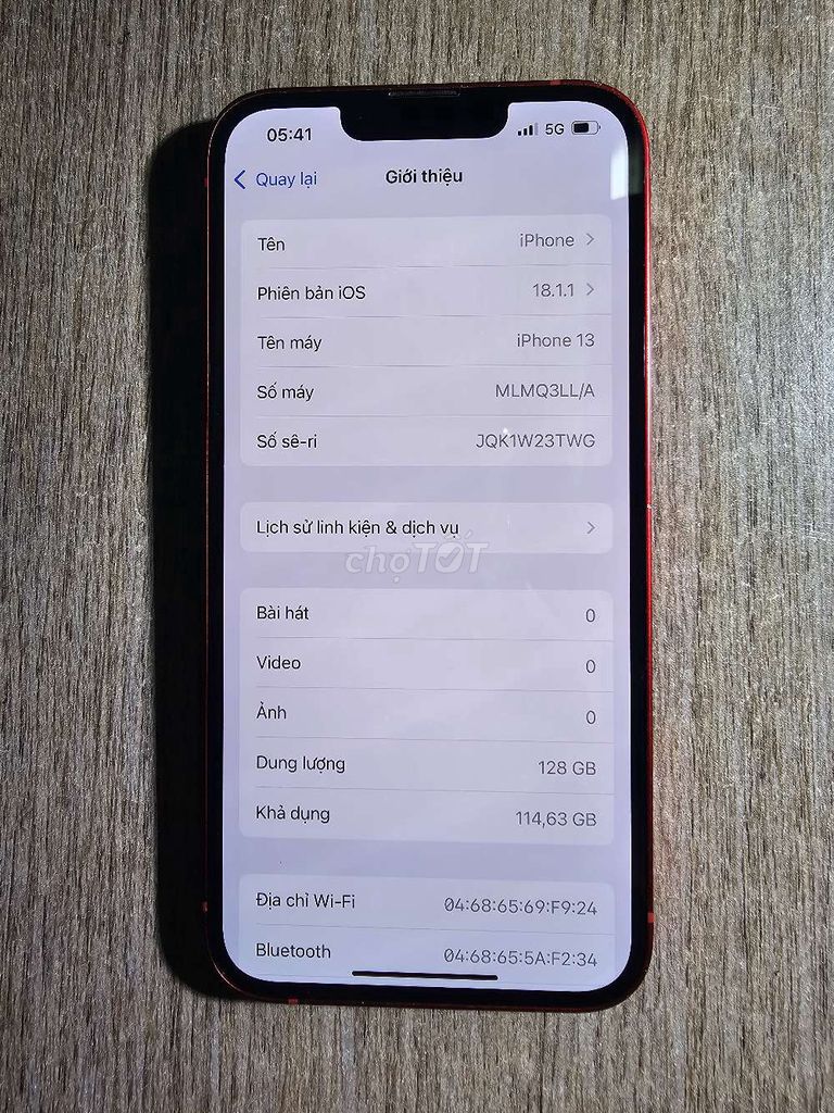 Apple iPhone 13 128GB Đỏ Quốc tế. Mua bán Điện thoại tại Thành phố Bà Rịa Bà Rịa - Vũng Tàu được đăng bởi Đạt Đoàn hình 1