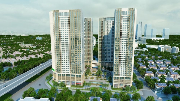 Cần cho thuê căn hộ 2pn2wc 75m2 tòa ECo Green Nguyễn. Ban công ĐN Xiển