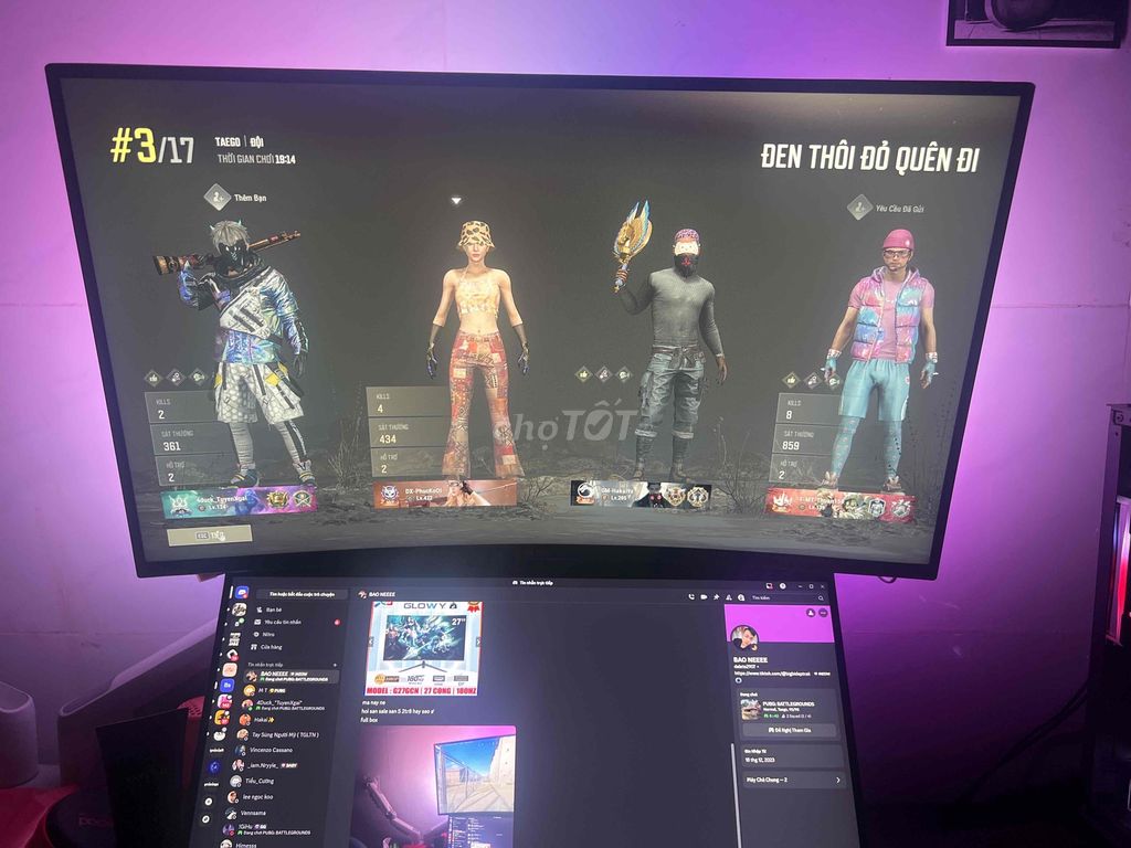 Màn 27 inch cong glowy 180hz mua ở sàn S 2tr8