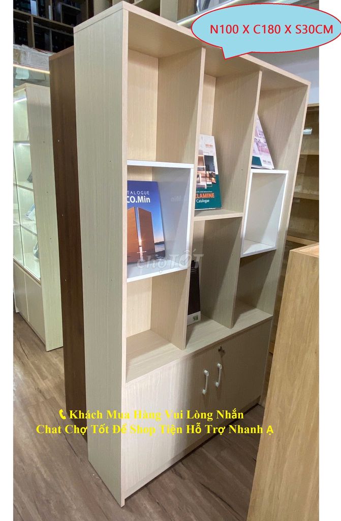 KỆ TỦ 100X180CM PHỦ MELAMINE TRƯNG BÀY VÁCH. Mua bán Tủ, kệ gia đình tại Quận 12 Tp Hồ Chí Minh được đăng bởi  NỘI THẤT GIÁ XƯỞNG TPHCM hình 1