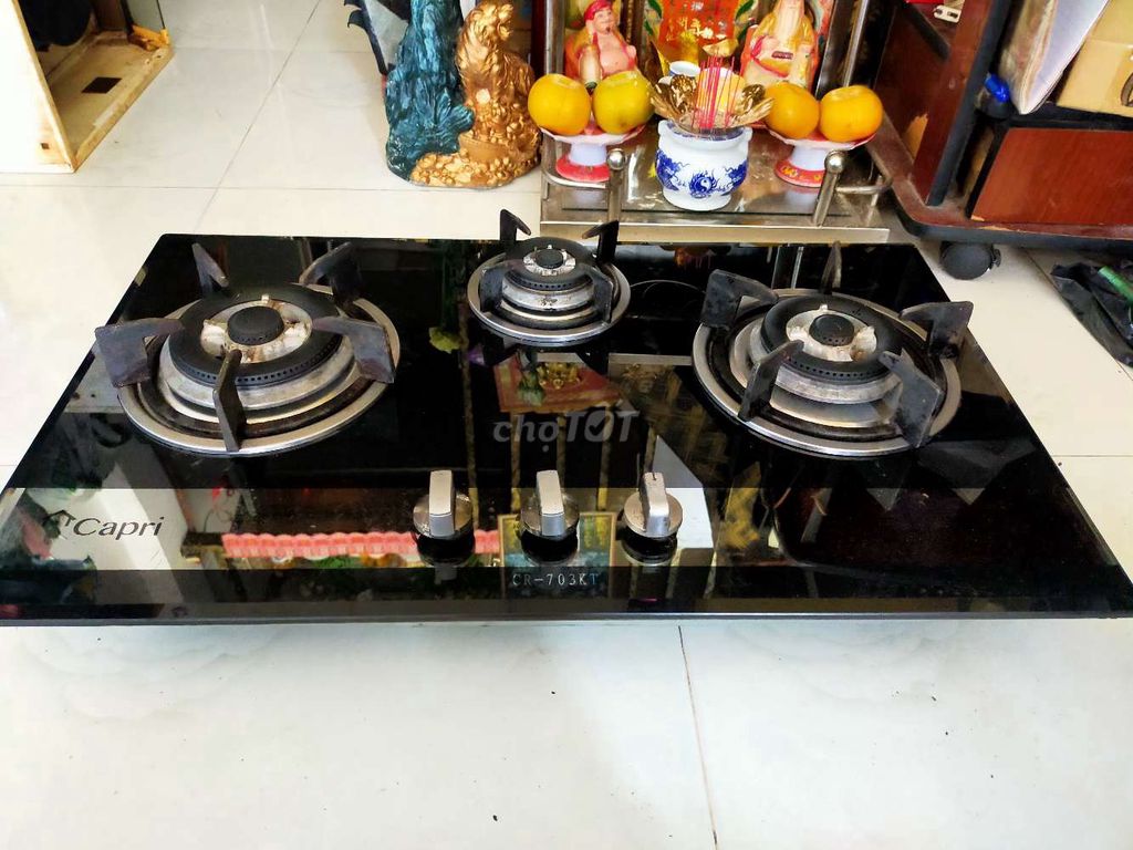 Bếp ga âm Capri CR-703KT Đen. Mua bán Bếp, lò, đồ điện nhà bếp tại Quận Bình Tân Tp Hồ Chí Minh được đăng bởi Phạm Thanh hình 1