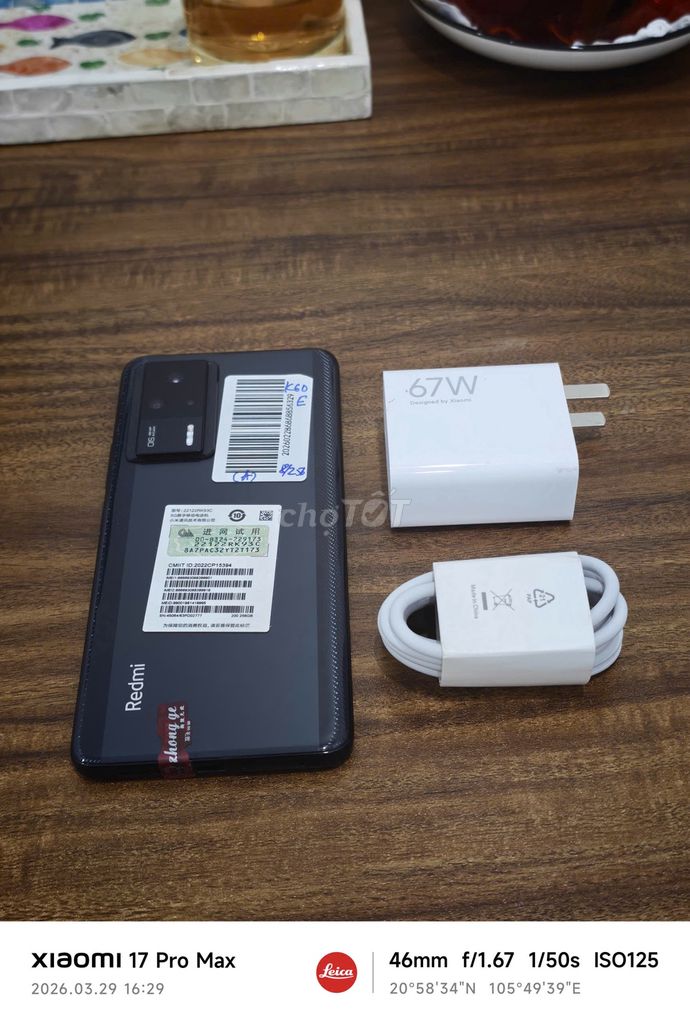Redmi K60E 5G 8/256 Đen sạc 67w có ship COD. Mua bán Điện thoại tại Quận Hoàng Mai Hà Nội được đăng bởi Trần Ngọc Hiếu hình 1