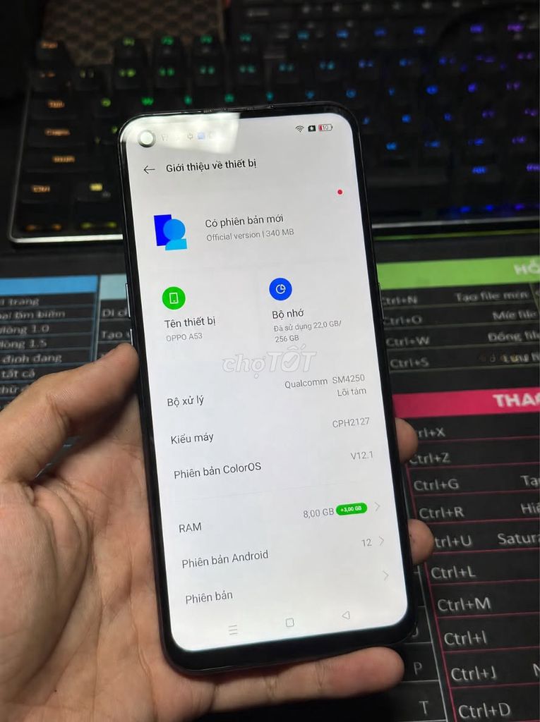 Oppo A53 8GB/256GB Đen. Mua bán Điện thoại tại Quận 5 Tp Hồ Chí Minh được đăng bởi Hội Đồ Điện Tử hình 1