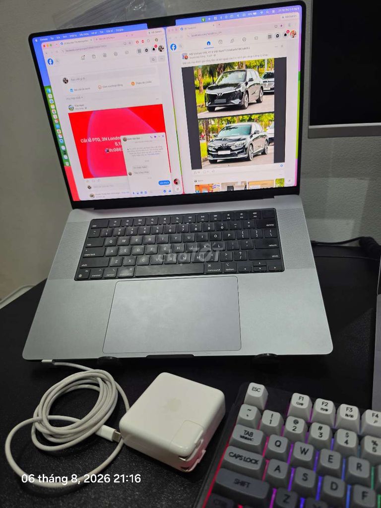 Apple MacBook Pro M1 16 inch 16GB/512GB Bạc. Mua bán Laptop tại Huyện Gia Lâm Hà Nội được đăng bởi quốc toản hình 1