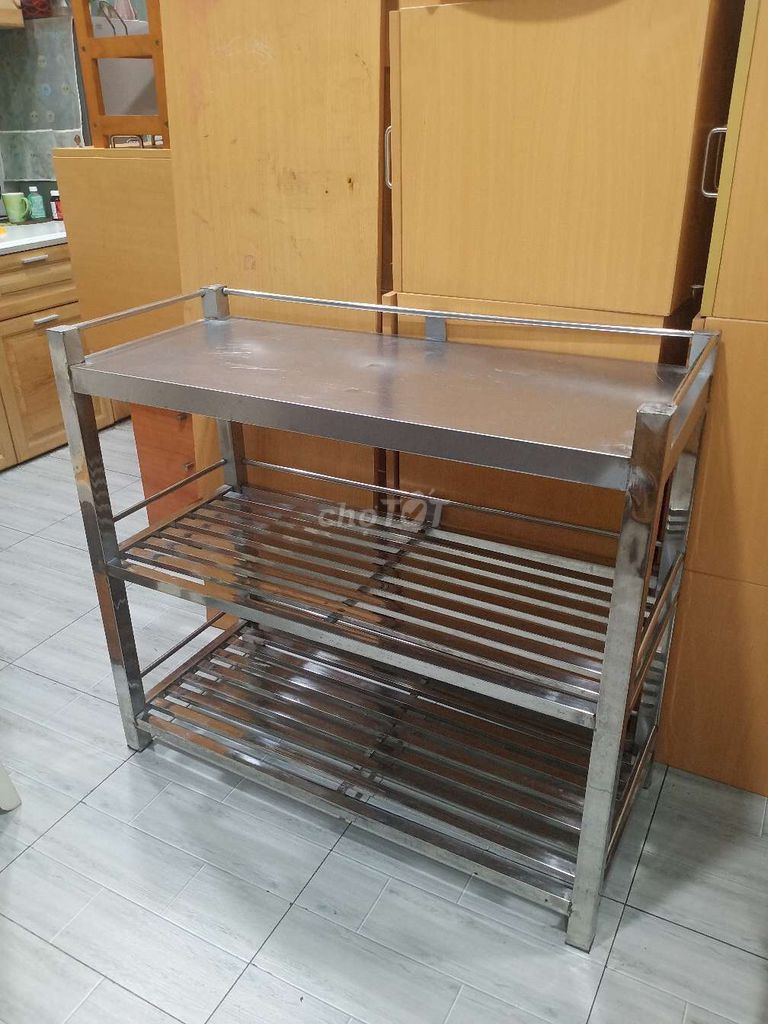 Thanh lý kệ bếp inox ngang 1m,rộng 45cm .