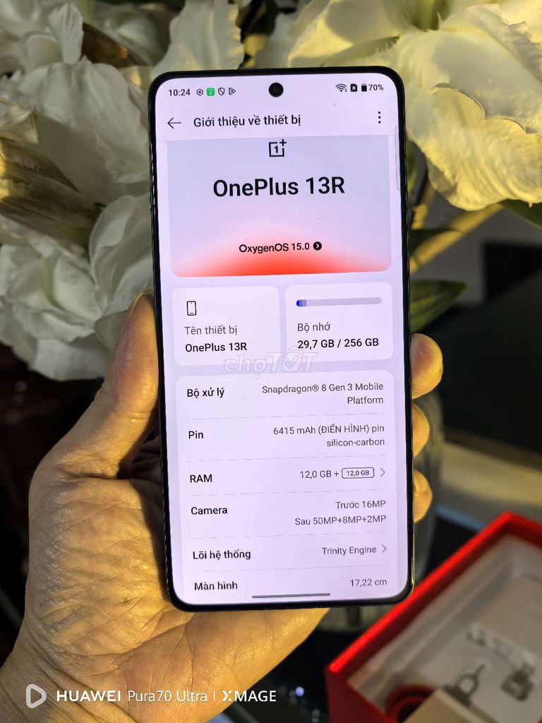 OnePlus Ace 5 12/256GB fullbox up rom q tế. Mua bán Điện thoại tại Quận Hoàng Mai Hà Nội được đăng bởi LongHung Mobile hình 1