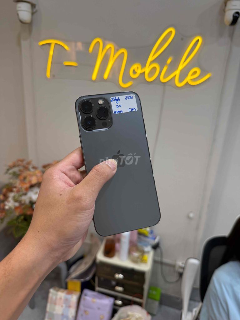 13 Promax 256Gb Quốc Tế zin full đen đẹp. Mua bán Điện thoại tại Quận Thanh Xuân Hà Nội được đăng bởi Ngô Tráng T Mobile hình 1