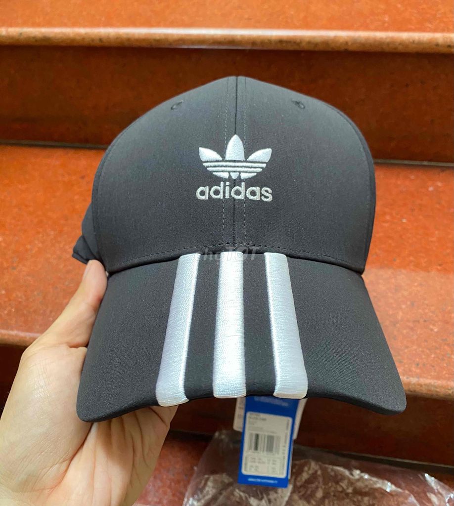 nón mũ Adidas chính hãng màu đen flex cap