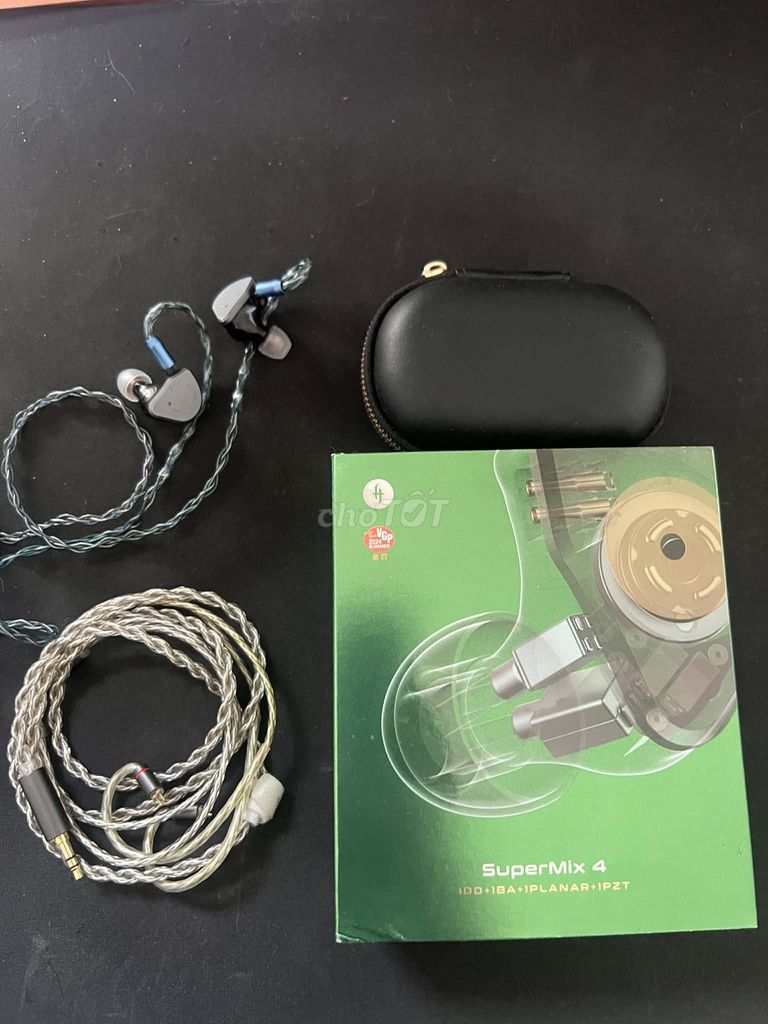 Tai nghe SuperMix 4 và dây kinera tips spinfit. Mua bán Tivi, Âm thanh tại Quận Thanh Khê Đà Nẵng được đăng bởi Nguyễn hình 1