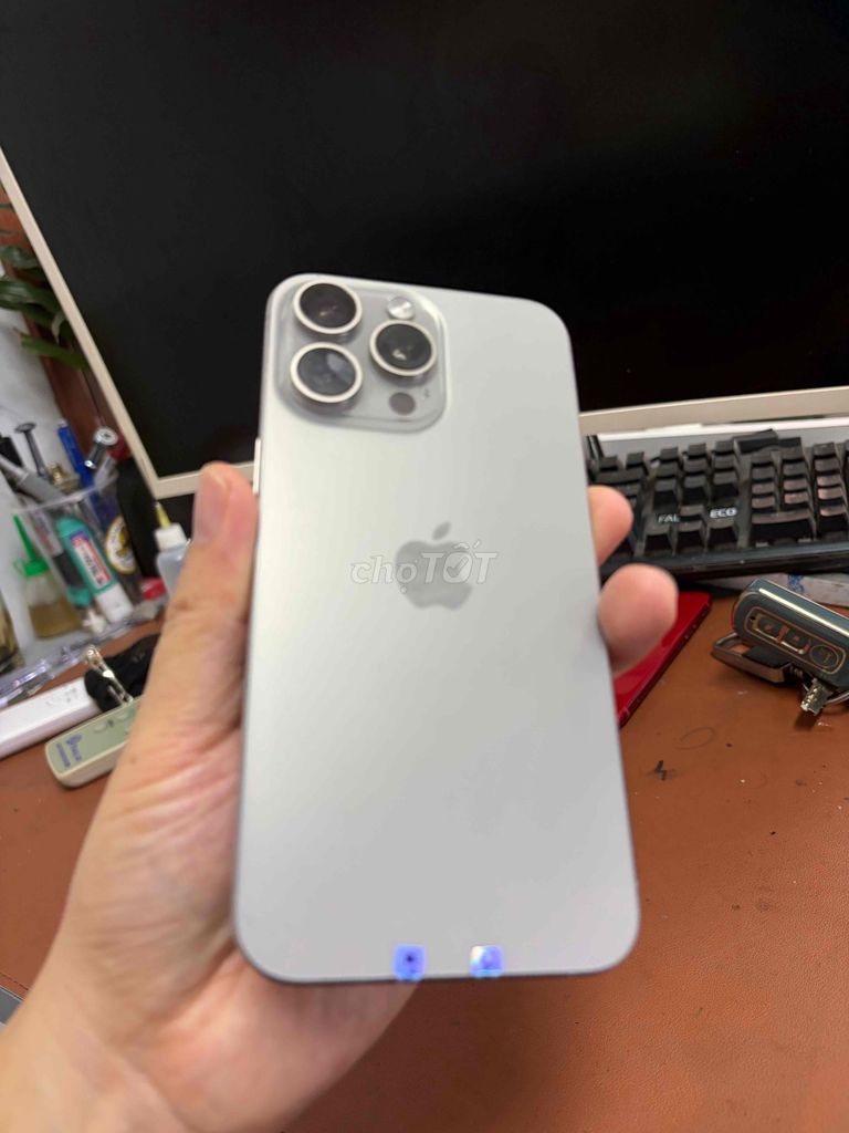 Apple iPhone 15 Pro Max 256GB Bạc Mỹ 98%. Mua bán Điện thoại tại Quận Lê Chân Hải Phòng được đăng bởi hoang anh hình 1