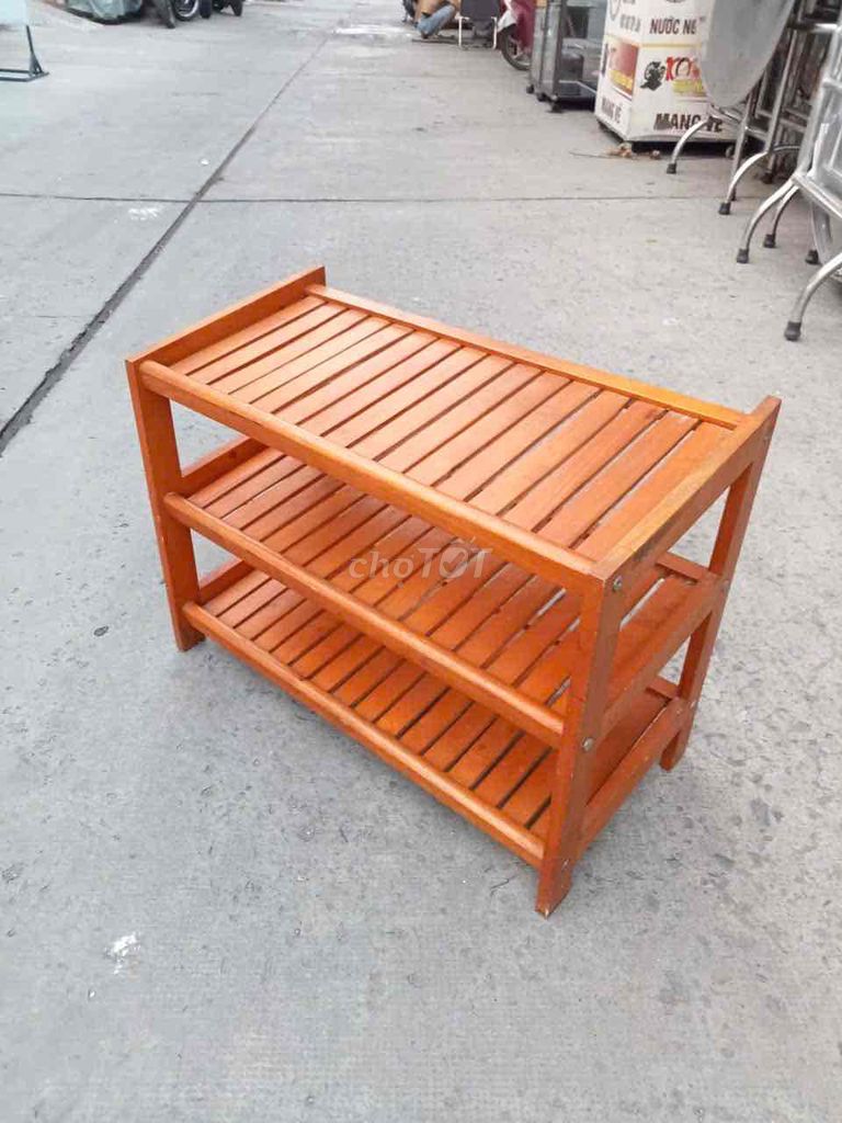 Kệ giày Gỗ Nâu 3 tầng. Mua bán Tủ, kệ gia đình tại Quận Bình Tân Tp Hồ Chí Minh được đăng bởi Gia My hình 1