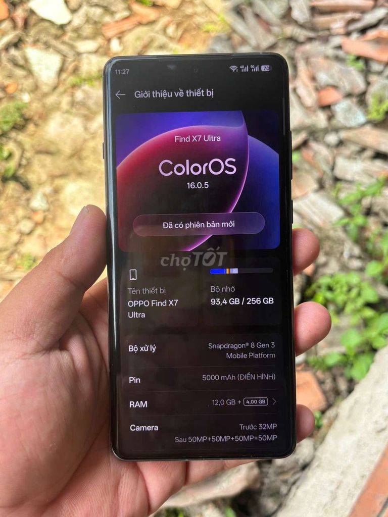 OPPO Find X7 Ultra 256GB Đen bán hoặc GL. Mua bán Điện thoại tại Quận Cái Răng Cần Thơ được đăng bởi Min Ton hình 1