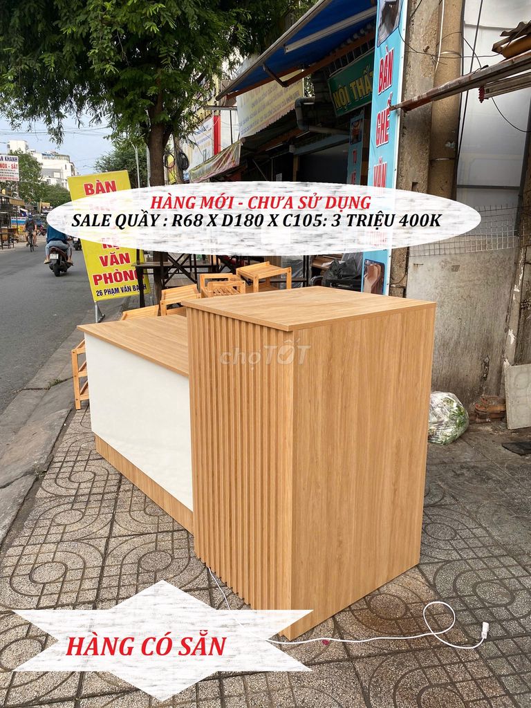 SALE: QUẦY THU NGÂN & QUẦY SHOP DÀI 1M8