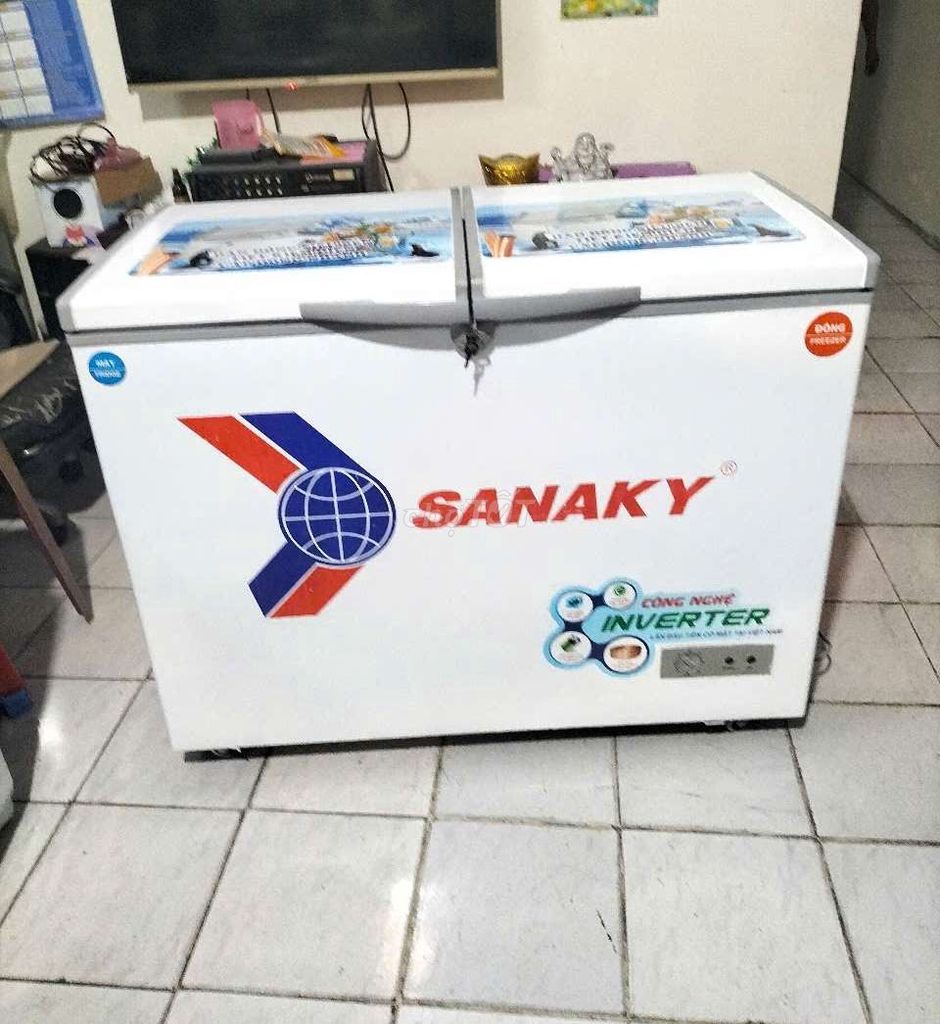 Tủ đông mát Sanaky 260lít. Còn đẹp 🌺