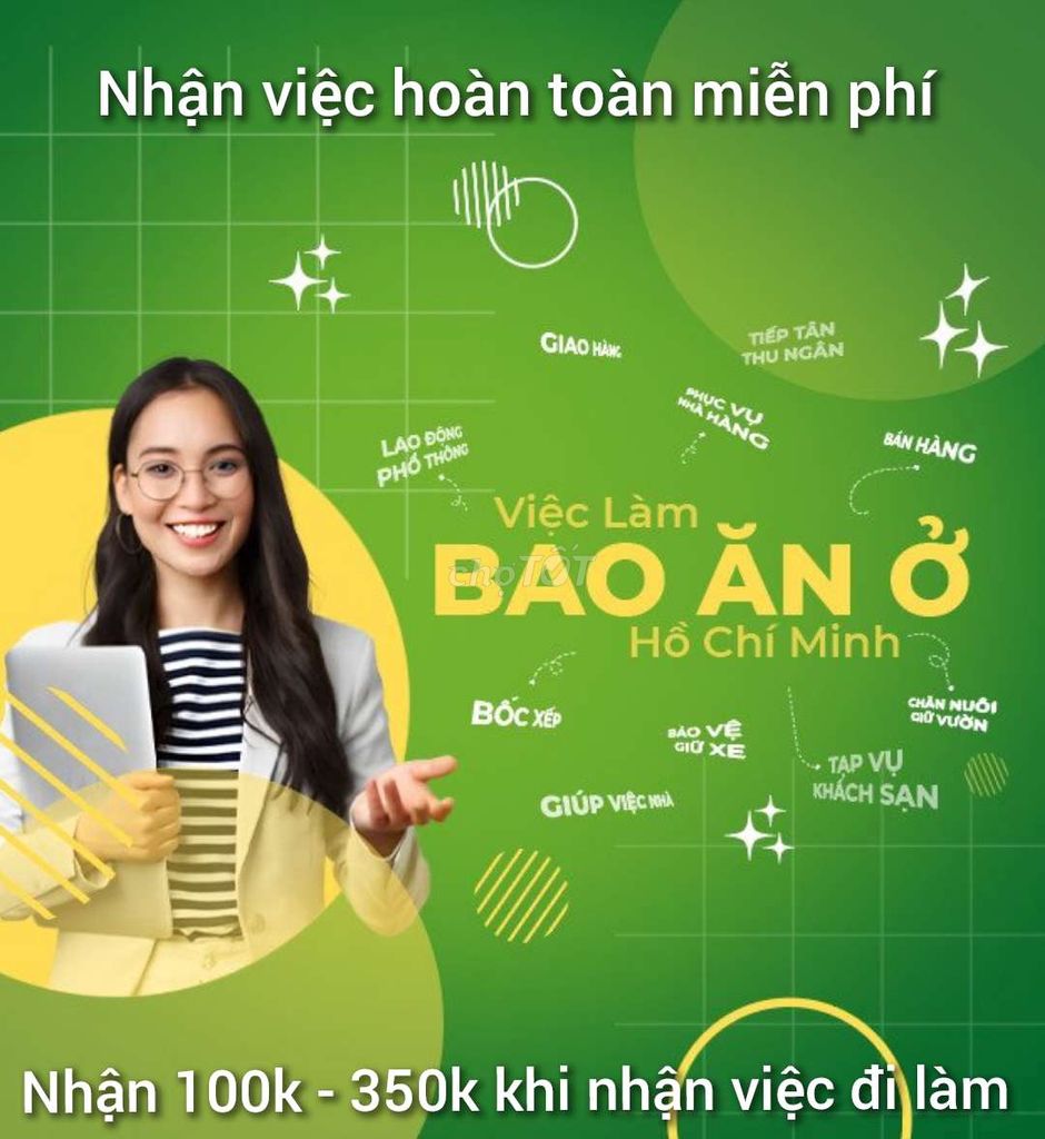 Tuyển Nam - Nữ Bao Ăn Ở