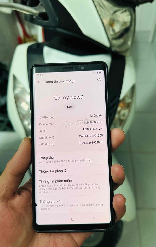 Samsung Galaxy Note 9 Zin Siêu Ngon. Mua bán Điện thoại tại Quận 7 Tp Hồ Chí Minh được đăng bởi Long Thanh hình 1