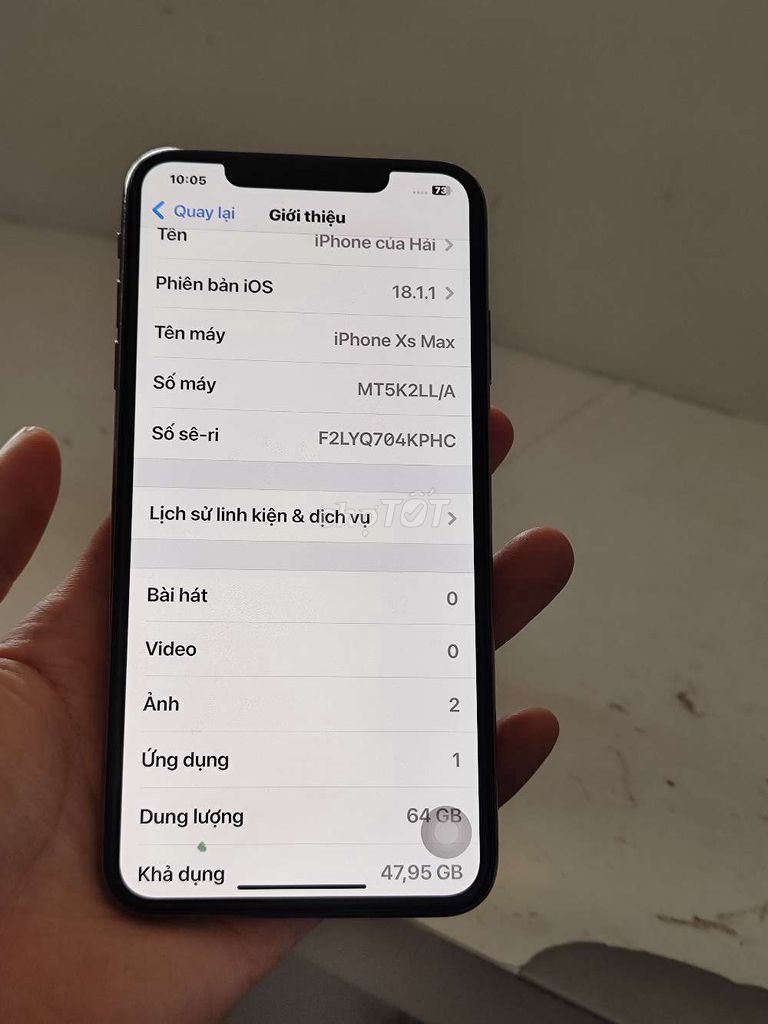 iPhone XS max quốc tế