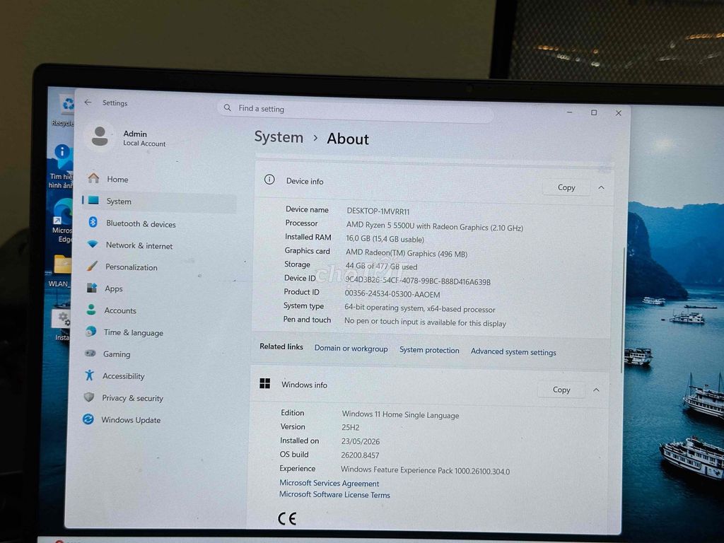 BÁN LAPTOP MSI MODERN 15 A5M - RYZEN 5 5500U | RAM. Mua bán Laptop tại Quận 7 Tp Hồ Chí Minh được đăng bởi Jason Hoang hình 1