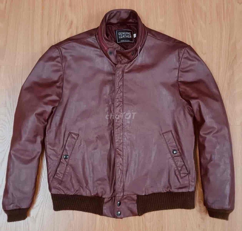 Áo khoác da nam Bomber cổ trụ Mỹ M. Mua bán Quần áo tại Quận Hoàng Mai Hà Nội được đăng bởi namkhanh hình 1