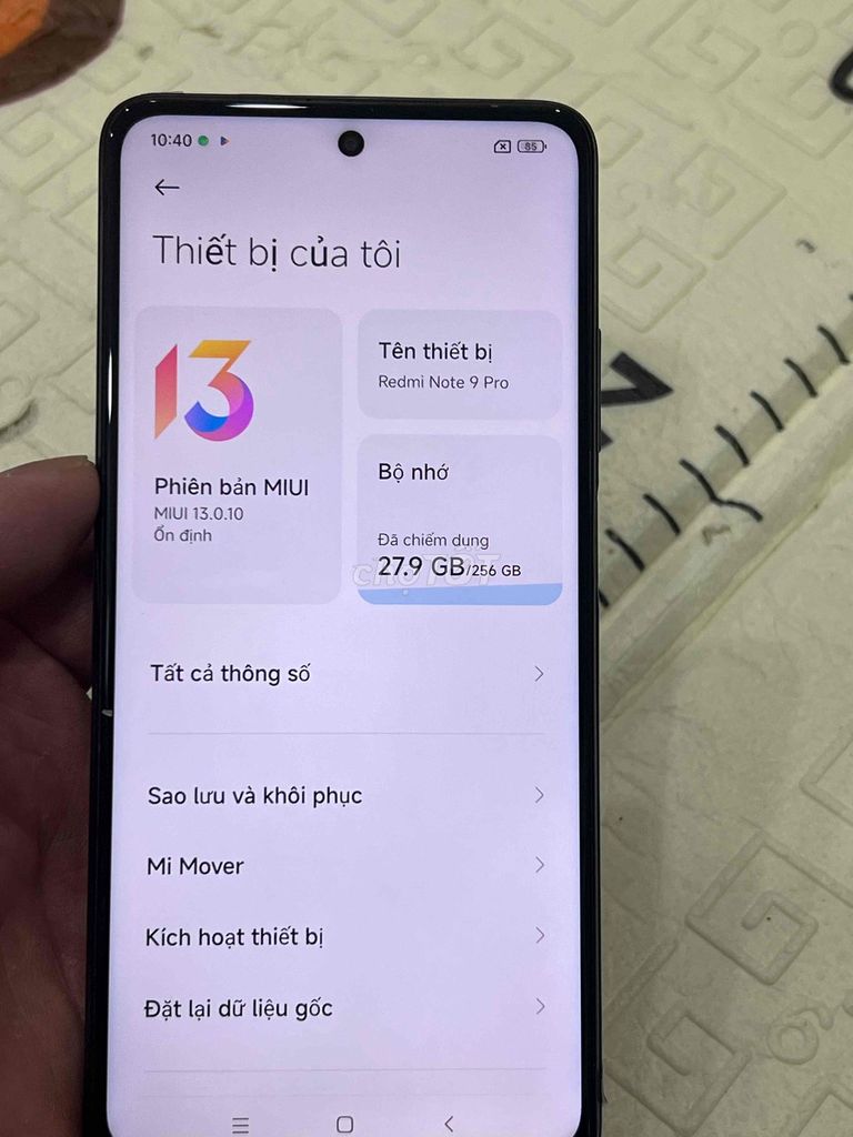 Xiaomi Redmi Note 9 Pro 8GB/256GB Đen. Mua bán Điện thoại tại Quận Hoàng Mai Hà Nội được đăng bởi Nguyennoi hình 1