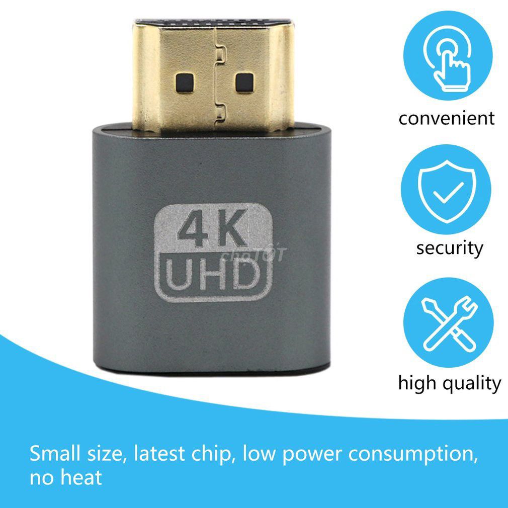 Bộ giả lập màn hình HDMI 4K. Mua bán Phụ kiện (Màn hình, Chuột...) tại Thành phố Thái Nguyên Thái Nguyên được đăng bởi Sale HC Nam Nguyễn hình 1