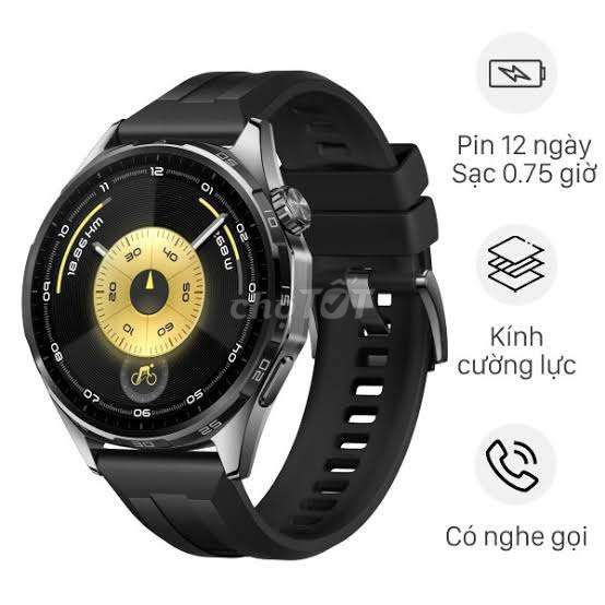 Huawei GT 6 Đen. Mua bán Thiết bị đeo thông minh tại Quận 4 Tp Hồ Chí Minh được đăng bởi Sryn hình 1