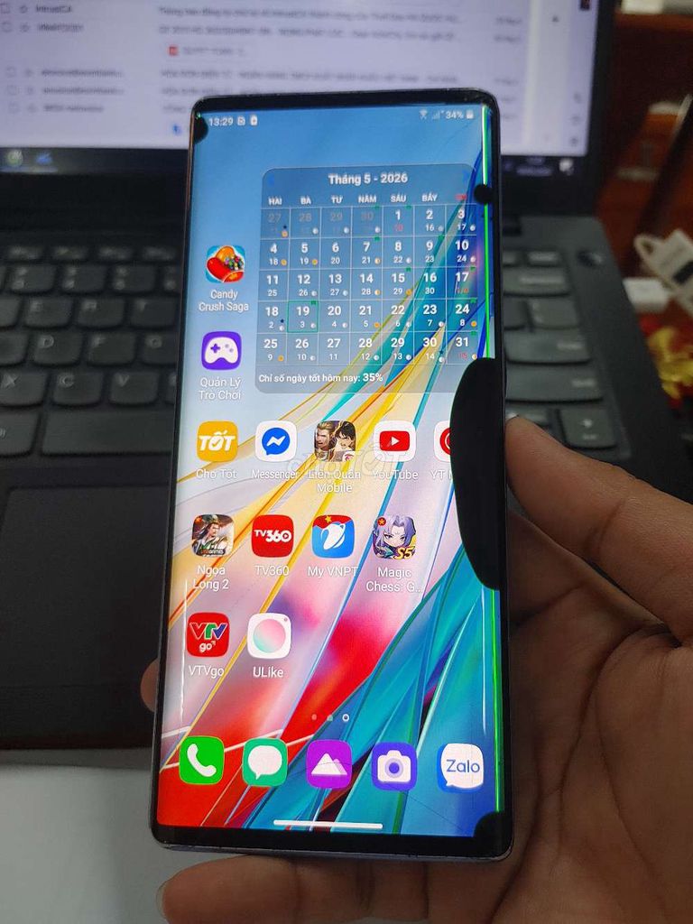 LG Wing 5G Đen Nứt kính, đốm màn. Mua bán Điện thoại tại Quận Ninh Kiều Cần Thơ được đăng bởi Chè Bà 3 hình 1