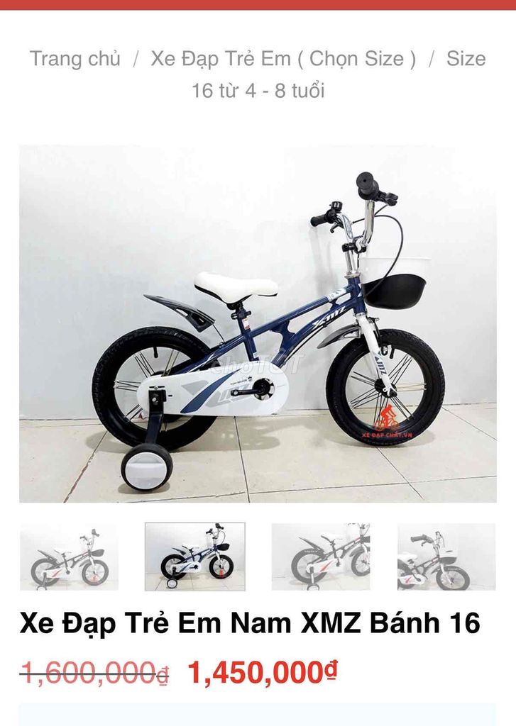 Xe trẻ em XMZ 16 inch,,,98%. Mua bán Xe đạp tại Quận Tân Bình Tp Hồ Chí Minh được đăng bởi Bbb hình 7