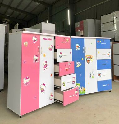 Tủ 2 cánh 5 hộc kéo nhựa Đài Loan siêu xinh cho bé