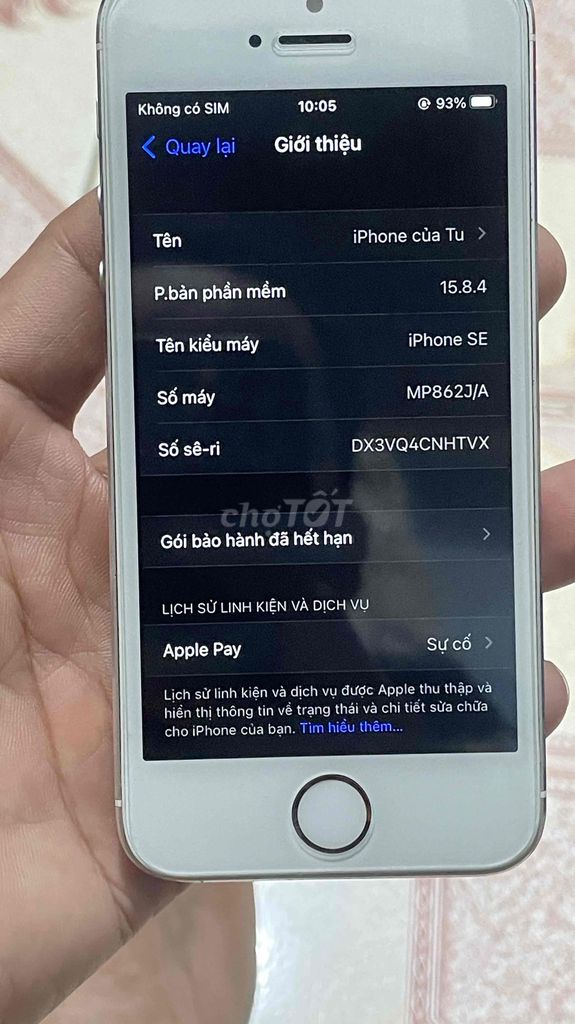 Apple iPhone SE 128GB Bạc. Mua bán Điện thoại tại Huyện Trảng Bom Đồng Nai được đăng bởi DUNG CO HOI hình 1