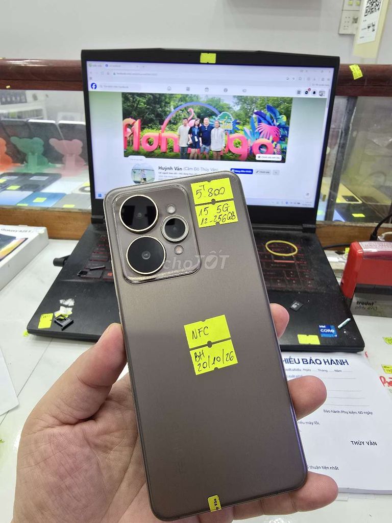 Realme 15 5G 256GB Nâu. Mua bán Điện thoại tại Thành phố Long Xuyên An Giang được đăng bởi Facebook Cầm Đồ Thúy Vân hình 1