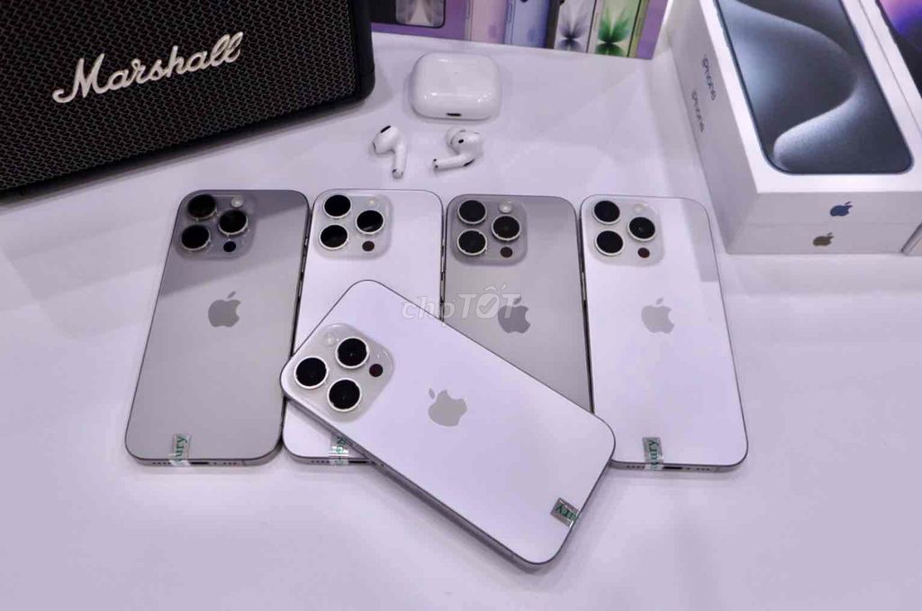 Apple iPhone 15 Pro Trắng Xám Nguyên zin. Mua bán Điện thoại tại Quận Thanh Khê Đà Nẵng được đăng bởi VietCare hình 1
