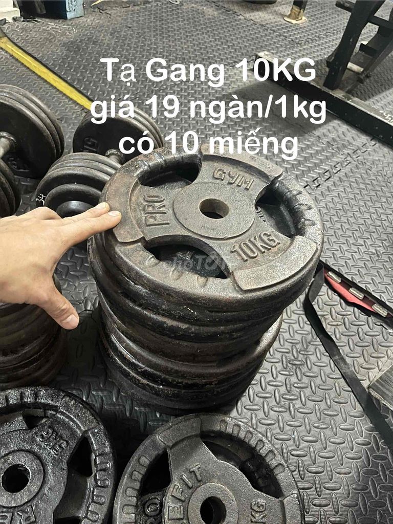 thanh lý tạ gang 18 ngàn/kg