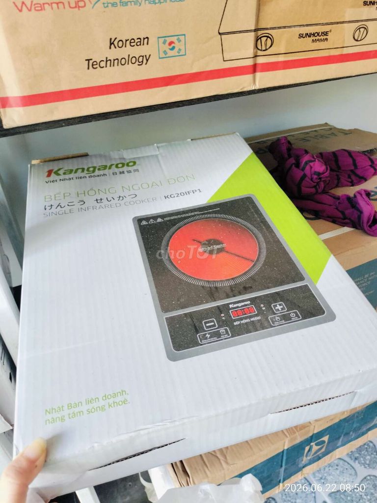 Bếp hồng ngoại Kangaroo KG20IFP1. Mua bán Bếp, lò, đồ điện nhà bếp tại Quận Cẩm Lệ Đà Nẵng được đăng bởi Điện Máy Thái Hiền hình 1