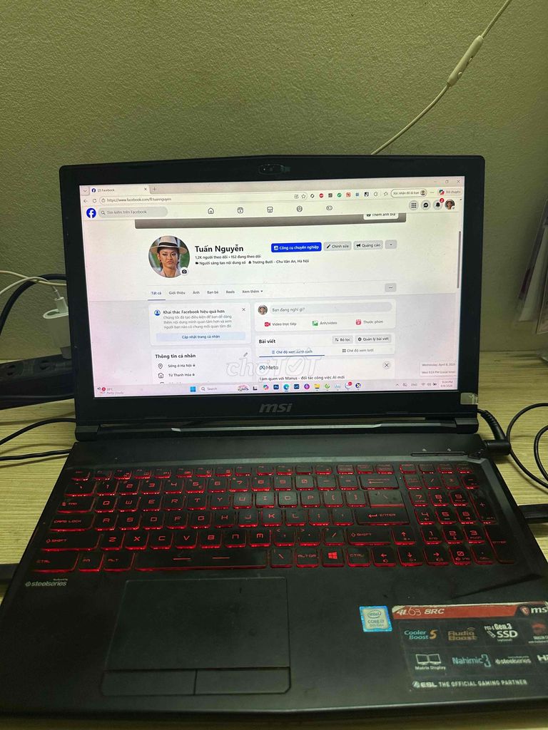 MSI GL63 8RC I7 8750H 32GB/1T HDD/120G SSD. Mua bán Laptop tại Quận Cầu Giấy Hà Nội được đăng bởi Lê Tùng hình 1