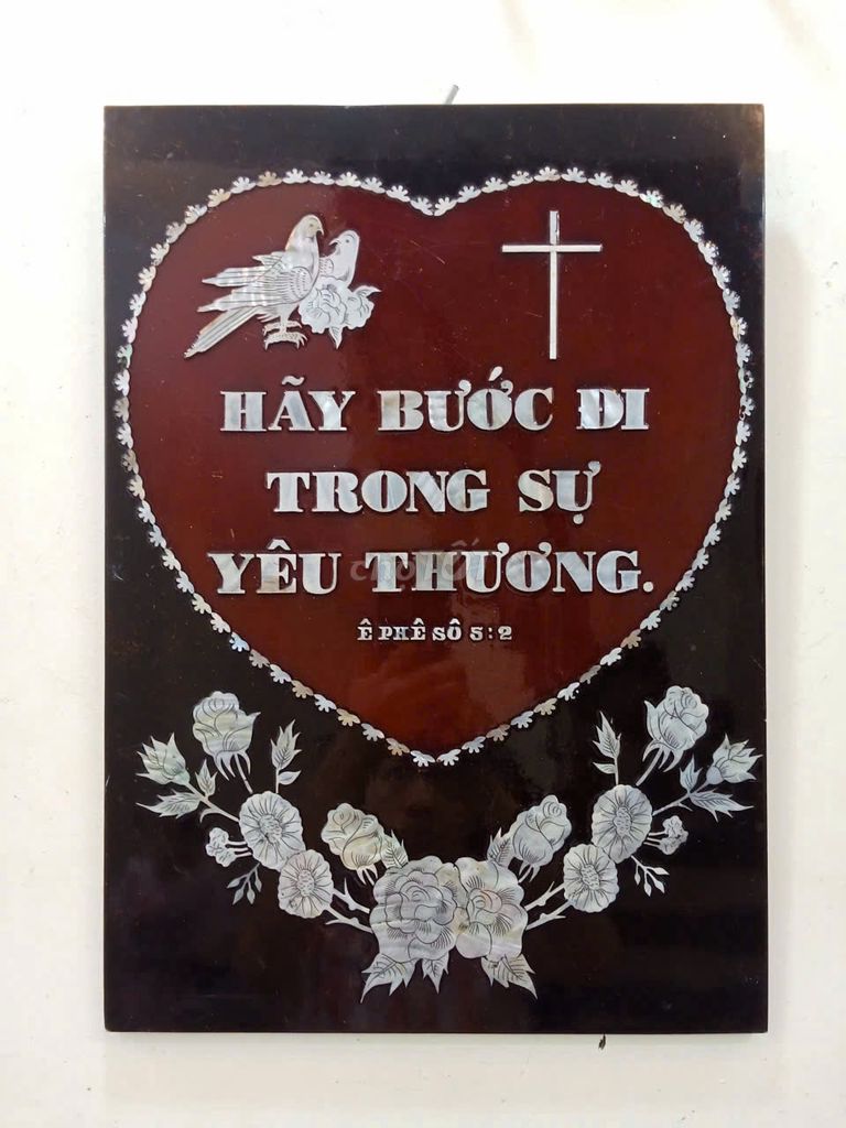 Tranh sơn mài khảm trai 48.5x34.5 cm cũ. Mua bán Đồ sưu tầm, đồ cổ tại Quận Hoàng Mai Hà Nội được đăng bởi Mai Xuân Tình hình 1